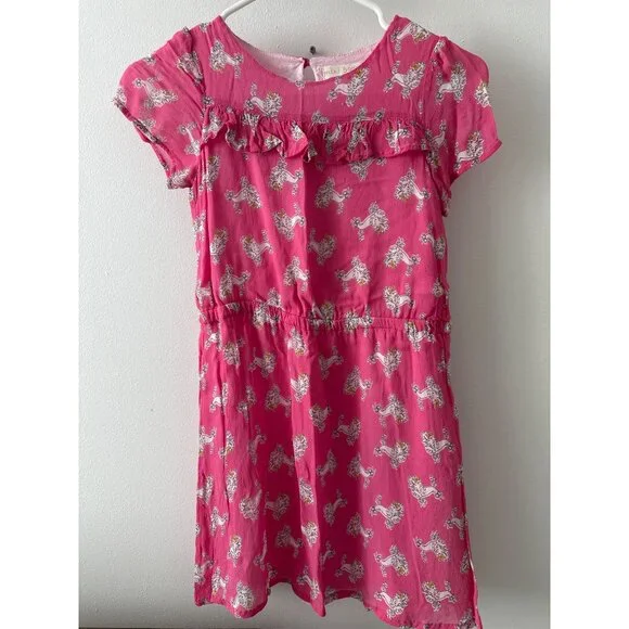 knee length dresses for ladies Girls Boden Flutter Flower Rainbow Dress main image 0